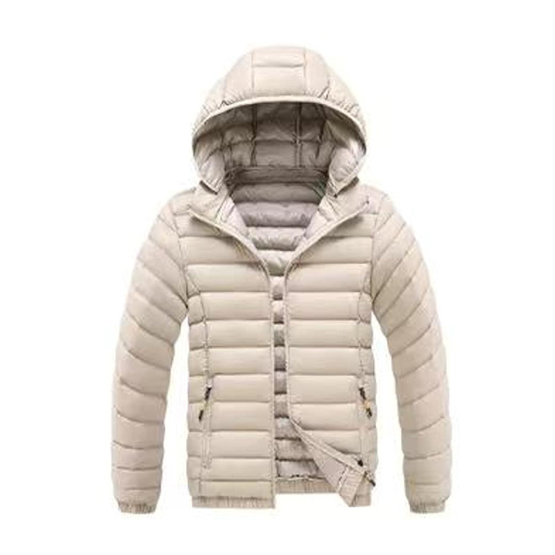 TS26L-888 Windproof Unisex Packable Hooded Quilted Puffer Jacket with 100% 20d Nylon Exterior