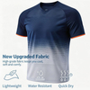 TS26J-012 100% Polyester Mesh Short Sleeve Men V Neck High Neck American Football Jersey with 4 Way Stretch