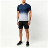 TS26J-012 100% Polyester Mesh Short Sleeve Men V Neck High Neck American Football Jersey with 4 Way Stretch