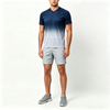 TS26J-012 100% Polyester Mesh Short Sleeve Men V Neck High Neck American Football Jersey with 4 Way Stretch