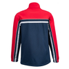 TS26C-OJ011 Men's Color Block Softshell Sports Track Jacket with Stand-up Collar