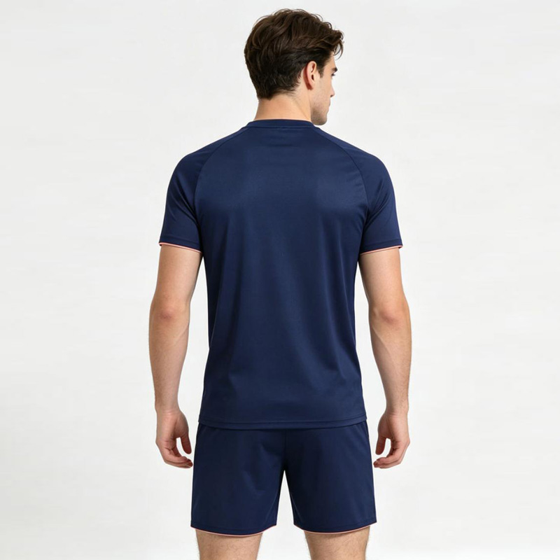 TS26J-012 100% Polyester Mesh Short Sleeve Men V Neck High Neck American Football Jersey with 4 Way Stretch